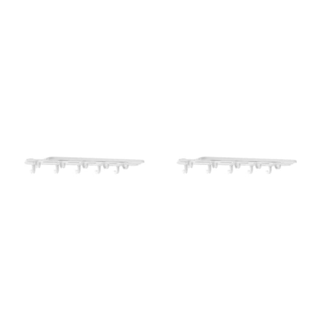 Wosthever Estante de almacenamiento Gancho colgante Soporte de pared Mano de obra fina Tamaño compacto Sin pinchazos Accesorios para el hogar 2Conjunto