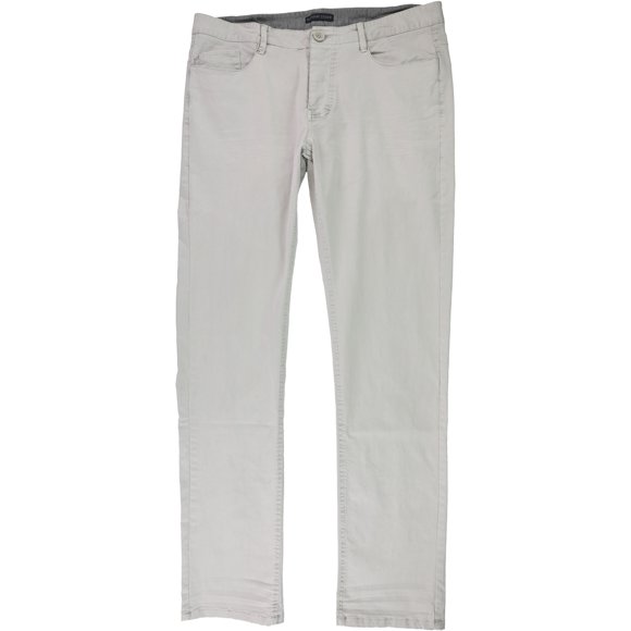 Rogue State Mens Solid Casual Trouser Pants stone 32x32