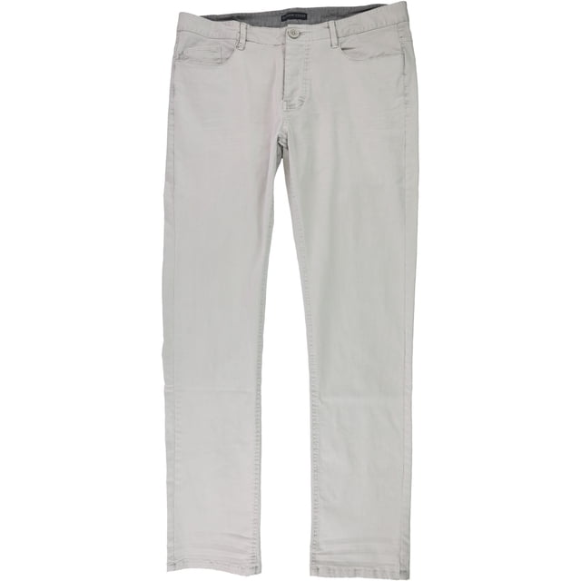Rogue State Mens Solid Casual Trouser Pants stone 32x32