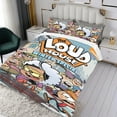 thumbnail image 3 of loud house season Themed Bed Sheet Set Three Piece Set 53x79 In ches Comfortable And Skin Friendly Unique Design Creating A Star Studded Night Home Decor Gifts For Family Friends fans, 3 of 4