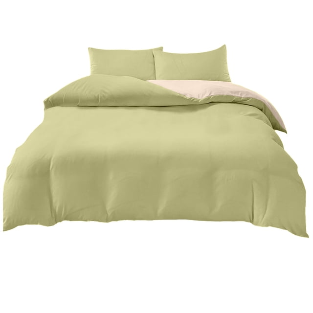 Ohufall Soft Fresh Color Washed Bedding Set Twin Sheets Set Four Piece For Student Dormitory