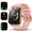 Pink, variant on Smart Watch for Android and iPhone, IP68 Waterproof Smartwatch for Women Men 100+ Sports Modes 1.85-inch Fitness Tracker, Smart Watch with Bluetooth Call(Answer/Make Calls), for Gift Black