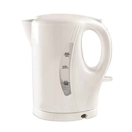 

Salton Essentials - Cordless Electric Kettle with 1 Liter Capacity White