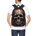 thumbnail image 4 of Fotbe Vintage Butterfly Flower Skull Mochila para Hombre y Mujer - Tela Oxford 600D Resistente - Mochila Impermeable de Gran Capacidad para Escuela, Viajes y Senderismo, 4 of 6