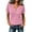 L0135 Pink, variant on Womens Summer Tops Short Sleeve V-Neck True Classic T-Shirt Casual Cute Fashion Beach Vacation Clothes 2026