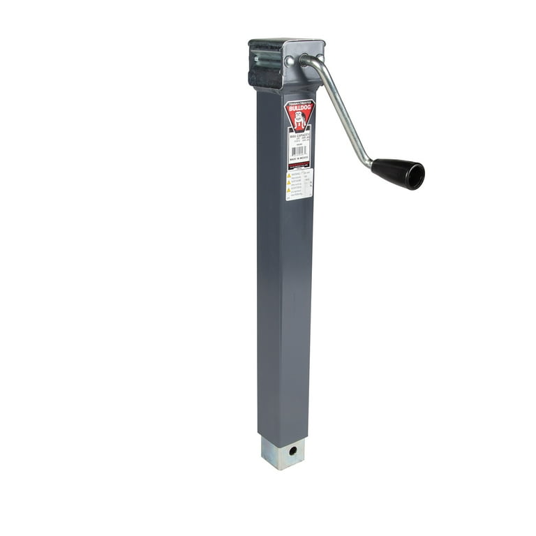 Bulldog Square Trailer Jack, 5000 lbs Support Capacity, Drop Leg