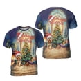 thumbnail image 3 of Merry Christmas Yorkshire Terrier Santa Hat Xmas Tree Winter Holiday All Over Print 3D Shirt Unisex Merch Yorkie Dog Lover Gifts - 01013, 3 of 6