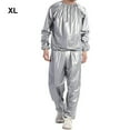 thumbnail image 3 of Combinaison de Sauna de Salon pour Adultes, Exercice, Perte de Poids, Veste Réutilisable Lavable, Vêtements de Sport, Argent TG, 3 of 9