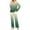 Army Green, variant on Uaswgudfs Pajama Sets for Women 2 Piece Soft Cute Pjs Round Neck Long Sleeve Lounge Set for Summer Sleepwear