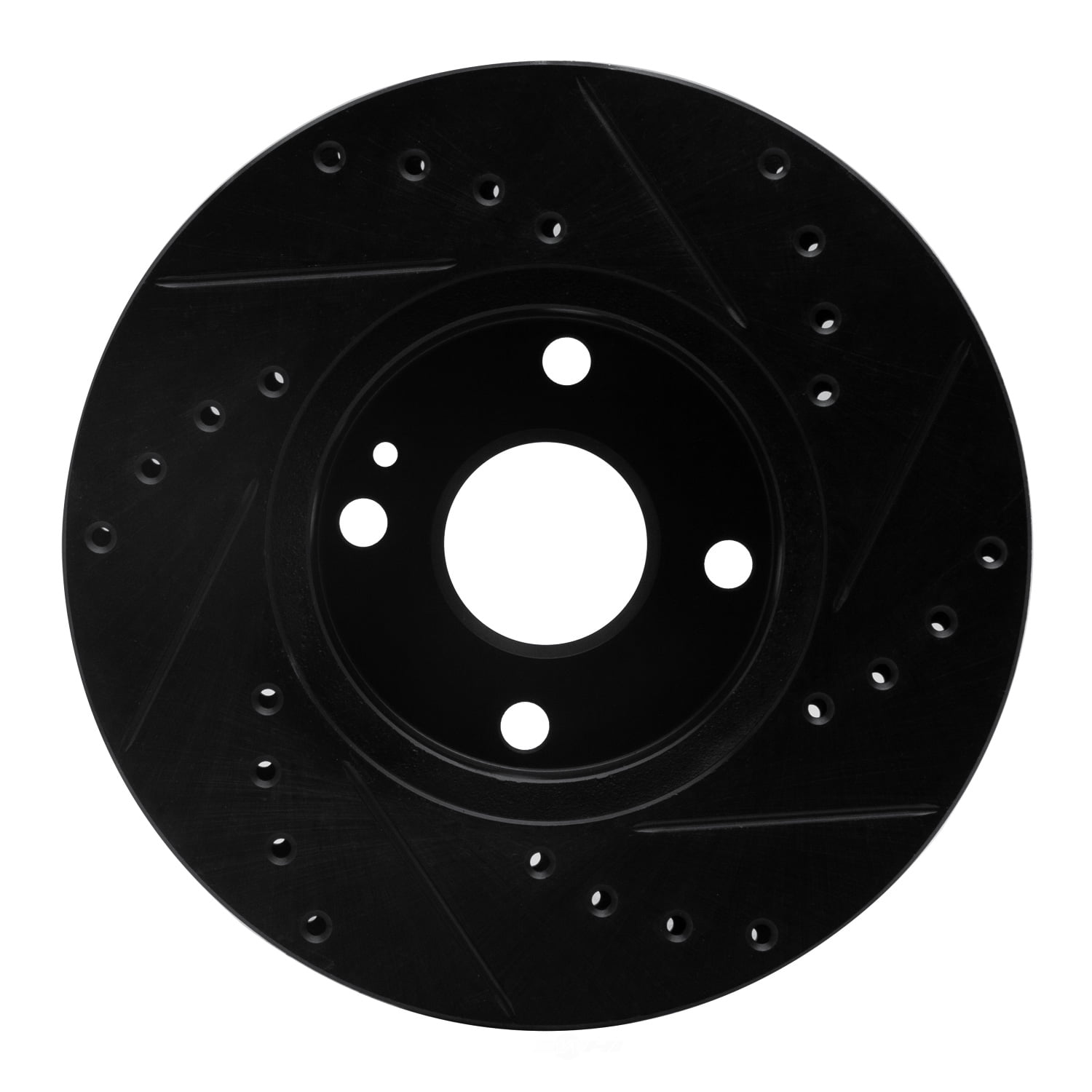 Dynamic Friction Company 633-80030L DFC Brake Rotor - Drilled And Slotted - Black