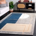 thumbnail image 2 of SAFAVIEH Ebony Blake Geometric Area Rug, Beige/Blue, 3' x 5', 2 of 8