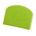 thumbnail image 3 of 2 piezas raspador de masa cuenco cortador de masa de plástico seguro para alimentos banco Flexible raspadores de alimentos multiusos para pan blanco, verde, 3 of 5