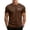 Brown, variant on KLHDSF Men's UPF 50 Sun Protection Workout T-shirts Moisture Wicking, Quick Dry, 4-Way Stretch, Short Sleeve, Athletic, Beach, Hiking Black L