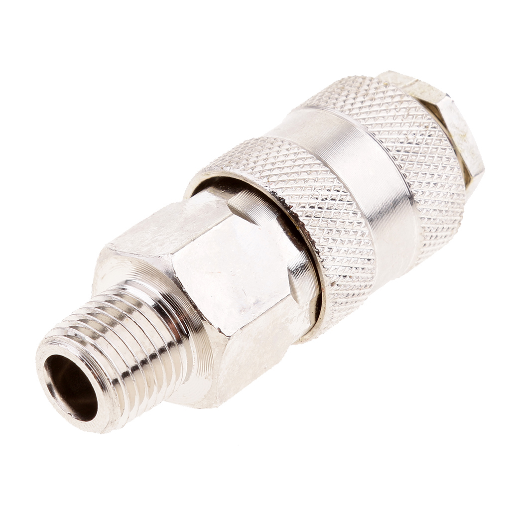 10pcs 1/4 BSP Male Thread To 8mm Tube Quick Release Air Line Couplers – Uxcell