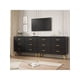 thumbnail image 5 of Qinaqin 6 Cajón Blanco/Negro Dresser Para Bedroom Con Gold Handles. Moderno Wood Wide Drawers. Largo Chest De Drawers Living Room Hallway Entryway, 5 of 6