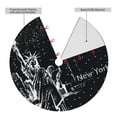 thumbnail image 6 of Cauagu 30" Christmas Tree Skirt New York City1 Pattern Christmas Tree Decorations Tree Mat for Xmas Decorations Occasion Holiday Home Decor -30", 6 of 7