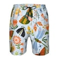 thumbnail image 4 of Kll Insects And Flowers Men'S Casual Summer Beach Shorts Hawaiian Shorts With Pockets-3x-Large, 4 of 9