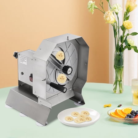 AC100-220V Electric Vegetable Fruit Food Slicer Cutter Slice Thickness 0-0.5in for Restaurants, Home