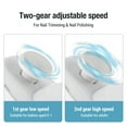 thumbnail image 4 of Electric Automatic Nail Clipper, Electric Nail Trimmer with Light & 2 Speeds, Fingernail Cutter USB Rechargeable Nail Trimmer for Seniors and Adults (White), 4 of 10