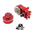 thumbnail image 1 of Repuestos de caja de cambios de transmisión completa para coche RC, modificación de metal, piezas de coche RC Rojo, 1 of 9