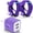 Purple, variant on Type C Charger, Fast Charging Block USB Wall Charger with 10FT Type C Charging Cable USB C Cable, 2pcs USB A to USB C Cable with Dual Port Android Charger, USB Power Adapter USB Cube Charger[Black]