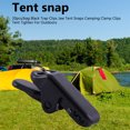 thumbnail image 5 of Gegong Tarp Clip,20pcs/bag Black Trap Clips Jaw Tent Snaps Camping Clamp Clips Tent Tighten For Outdoors,tent Snap, 5 of 8