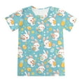 thumbnail image 5 of Toddler Baby Boy Easter Day Clothes 2Pcs Rabbit Graphic Short Sleeve Top Neutral Spring Clothes for Kids Boys 9-10 Years, 5 of 7