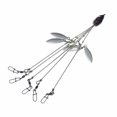 thumbnail image 4 of HLONK 5 PACK 5 Arms 4 Blades Umbrella Rig Fishing Bait 21.5cm, 4 of 6