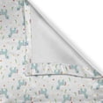 thumbnail image 4 of Ambesonne Unicorn Party Valance Pack of 2, Fantasy Unicorns, 54"X12", Pale Blue White, 4 of 5