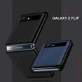 thumbnail image 4 of Fit for Galaxy Z Flip Case, Litche Partten Premium Genuine Leather Protective Cover Case for Samsung Galaxy Z Flip (2020),6.7",Dark Blue, 4 of 8