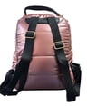 thumbnail image 2 of Mochila casual marca Luxo Brand modelo UNIBELLA de nylon sintética satinado acolchada color rosa, 2 of 5
