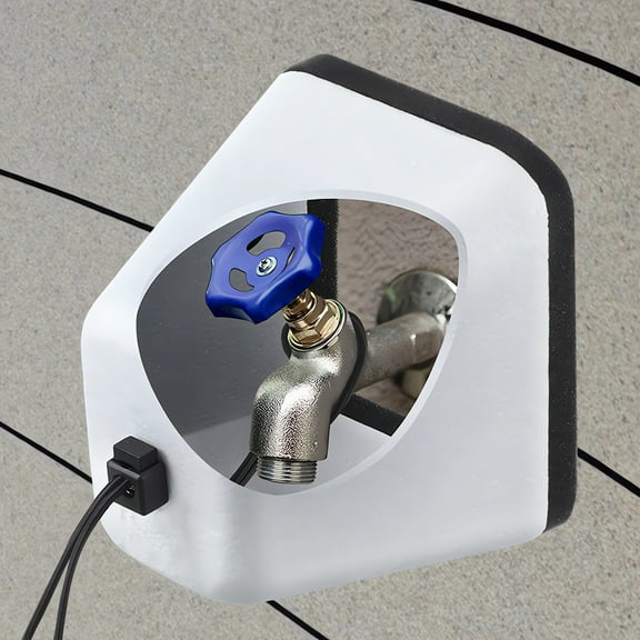 YIMWNYI Outdoor Winter Foam Faucet Protector, Antifreeze Insulation Cover for Pipe, Icing Protection with Hanging Strap, Easy to Install, Durable and Reusable for Winter Maintenance