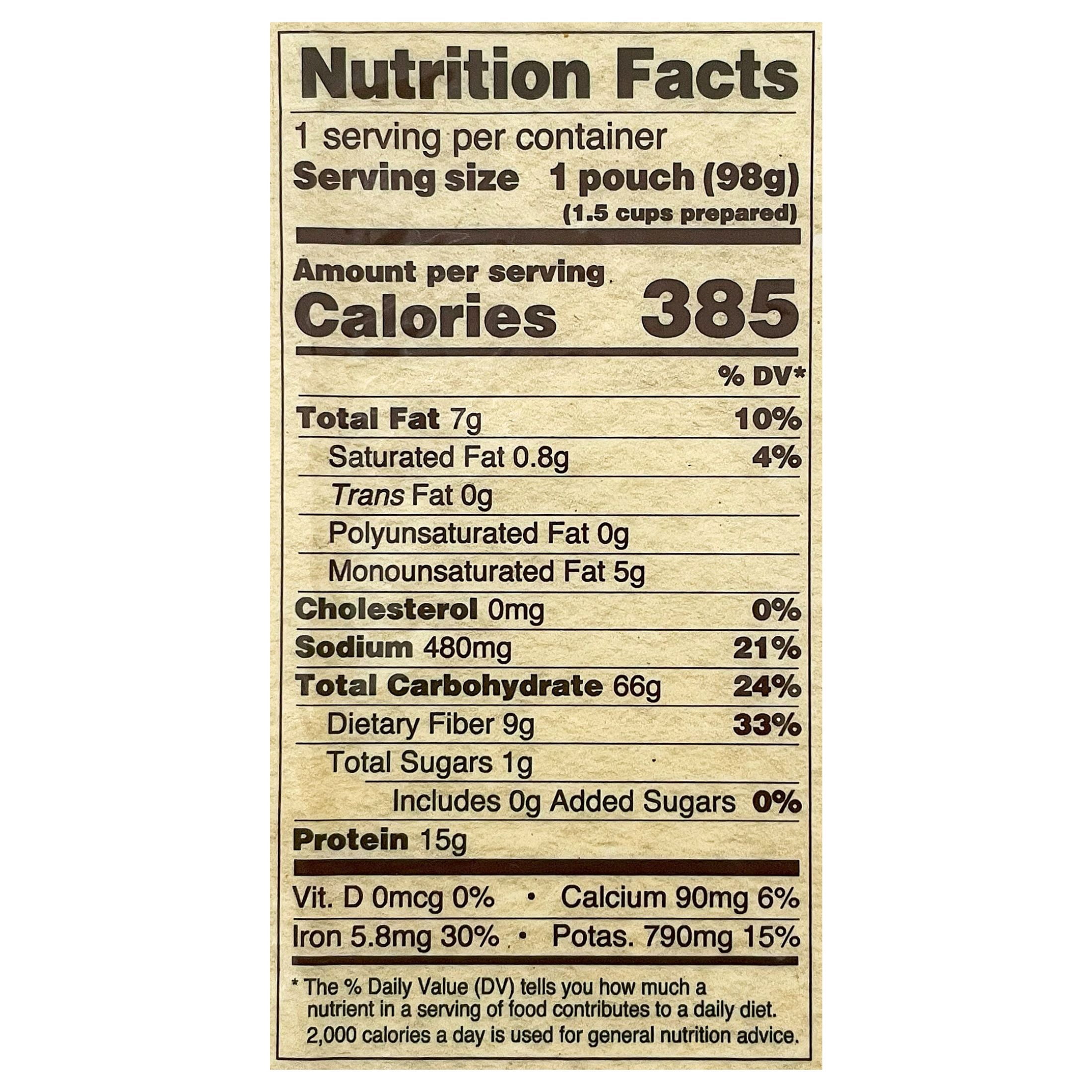 (4 pack) Yumbini Smoky Chipotle Quick Black Beans and Rice Dry Mix, Vegan, Gluten-Free, 3.5oz, Lightweight, Shelf Stable Pouch