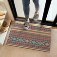 thumbnail image 2 of Orange Paisley Pattern Door Rugs,Washable Non Slip Door Mats Indoor,Decorative Door Mats,Entry Mat Indoor for Entrance,Bedroom,Kitchen,Bathroom,16"x24", 2 of 6