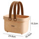 thumbnail image 2 of Cesta de almacenamiento de plástico con asa portátil para ducha, cesta organizadora para baño, cocina, dormitorio Fokelyi CPB-DE-WX210-5, 2 of 5