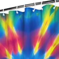 thumbnail image 3 of Rainbow Tie Dye Mandala Pattern Shower Curtain 36"x72" ,Bathroom Decorative Shower Curtains Set with 12 Hooks,Modern Waterproof Washable Shower Curtain, 3 of 6
