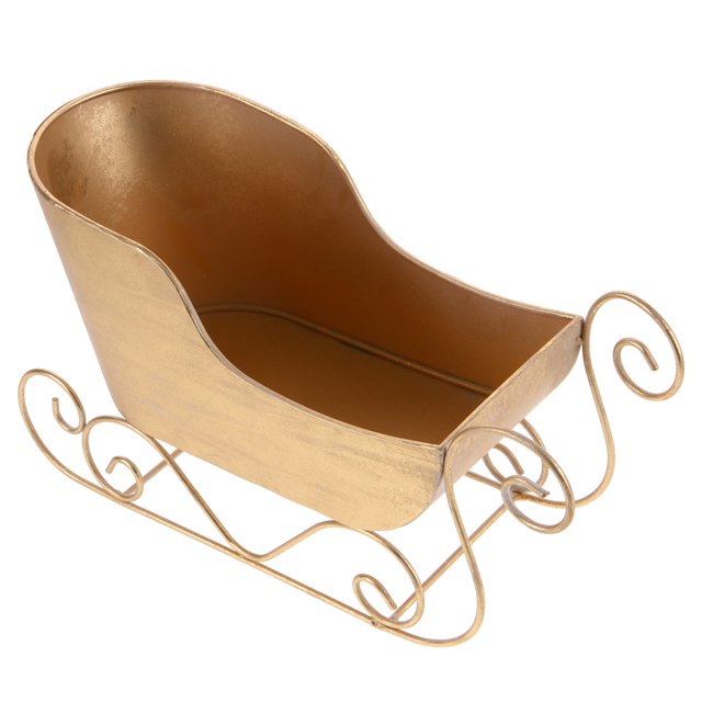 OULII desktop sleigh model miniature sled decor Iron 1Set for Home Users