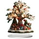 thumbnail image 2 of Adorno navideño de Papá Noel y muñeco de nieve, 2D, plano, serie dorada | Regalo navideño para el hogar, decoración de árbol, centro de mesa, ligero y duradero, acento de temporada., 2 of 3