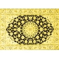 thumbnail image 1 of Ahgly Company Indoor Rectangle Medallion Yellow Traditional Area Rugs, 7' x 10', 1 of 4