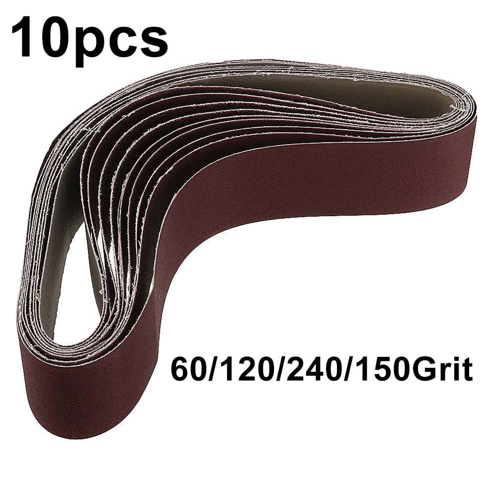 10pc 40*680mm Sanding Belt For Metal Wood Grinding Sander 60-240 Grits Polishing 