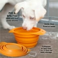 Kurgo CollapsABowl for Dogs, Collapsible Travel Dog Bowl, Pet Food