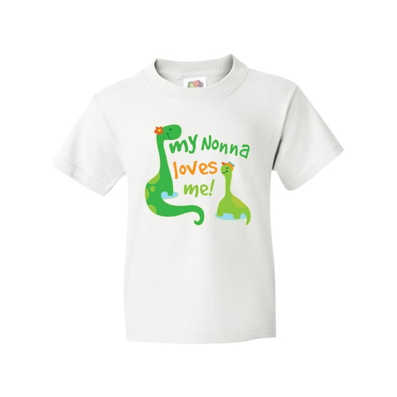 Inktastic My Nonna Loves Me Grandson Gift Youth T-Shirt