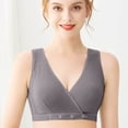 thumbnail image 6 of Fengactive Maternity Nursing Bra for Women Button Front Wireless Lightweight Bra for Breastfeeding, 6 of 7