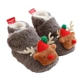 thumbnail image 4 of Cartoon Shoes for Babies Warm Soft Sole First Booties Winter Boots,Color:Gray,5, 4 of 7