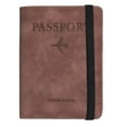 thumbnail image 1 of Étui Passeport Rétro Effet Peau avec Fente pour Cartes Multiples, Rfid, Anti-Numérisation, Étanche, 1 of 2