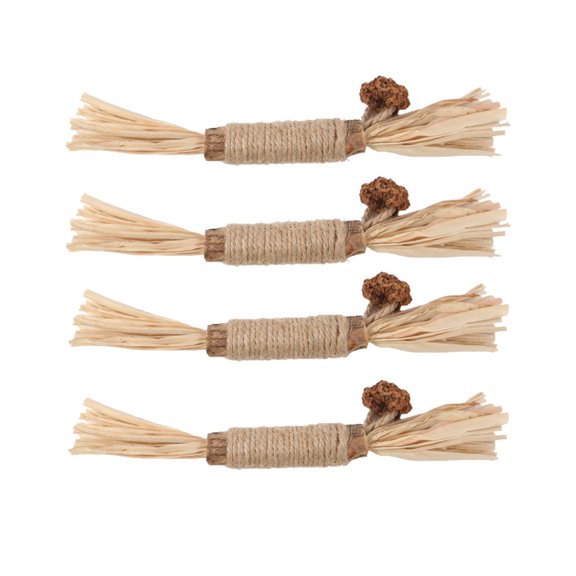 BESTSKY 4Pcs Cat Nip,Natural Interactive Cat Toys,Durable Cat Toys for Indoor Cats,Cats Clean Teeth Chews for Stress Relief