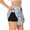 Black, variant on 's Cute Panda Flying in the Sky for a double-layer running short for women, perfect for gym, tennis, and more, featuring a convenient pocket.