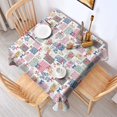 thumbnail image 2 of Pioneer Flower Floral Print Pattern Square Tablecloth, Waterproof Wipeable Spillproof Washable Table Cover for Home Kitchen Party and Daily Decor 60"x60", 2 of 6