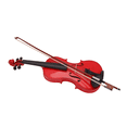 thumbnail image 3 of Tcbosik 4/4 Violin Set Full Size for Adults with Case, Fiddle Starter Kit with Rosin and Bow, Red, 3 of 11