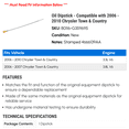 thumbnail image 2 of Dipstick - Compatible with 2006 - 2010 Chrysler Town & Country 2007 2008 2009, 2 of 2